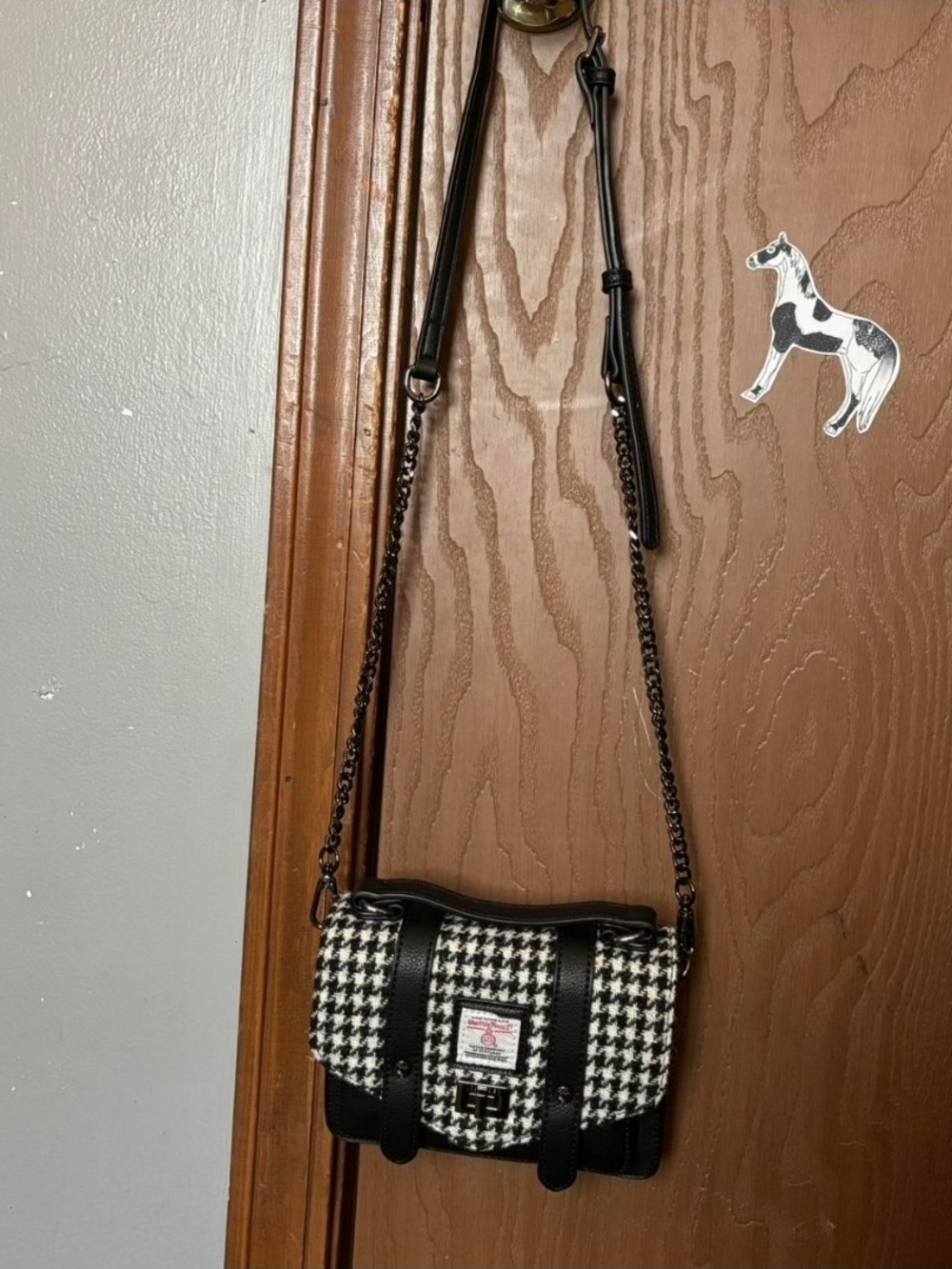 Harris Tweed Islander Houndstooth Crossbody Bag